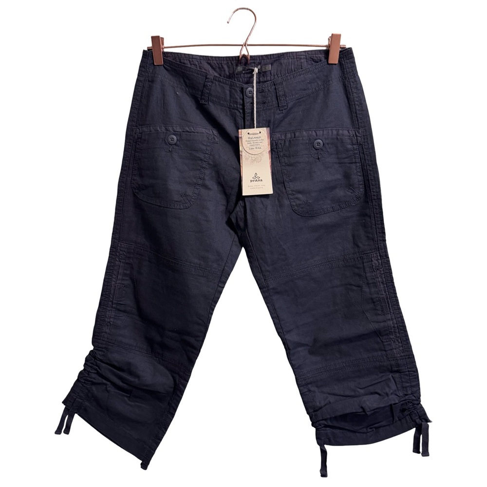 NWT Prana Kelly Capri Cargo Dark Blue Size 4 - Picture 2 of 15